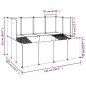 vidaXL Jaula de animales pequeños transparente PP y acero 143x107x93cm vidaXL Jaula de animales pequeños transparente PP y acero 143x107x93cm