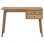 vidaXL Escritorio con 2 cajones madera maciza de teca 110x52x75 cm vidaXL Escritorio con 2 cajones madera maciza de teca 110x52x75 cm