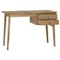 vidaXL Escritorio con 2 cajones madera maciza de teca 110x52x75 cm vidaXL Escritorio con 2 cajones madera maciza de teca 110x52x75 cm