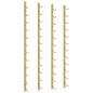 vidaXL Botellero de pared para 12 botellas 2 unidades hierro dorado vidaXL Botellero de pared para 12 botellas 2 unidades hierro dorado