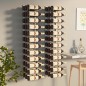 vidaXL Botellero de pared para 36 botellas 2 unidades hierro blanco vidaXL Botellero de pared para 36 botellas 2 unidades hierro blanco