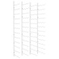 vidaXL Botellero de pared para 36 botellas 2 unidades hierro blanco vidaXL Botellero de pared para 36 botellas 2 unidades hierro blanco