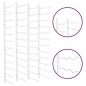 vidaXL Botellero de pared para 36 botellas 2 unidades hierro blanco vidaXL Botellero de pared para 36 botellas 2 unidades hierro blanco