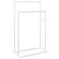 vidaXL Toallero de pie de hierro blanco 48x24x78,5 cm vidaXL Toallero de pie de hierro blanco 48x24x78,5 cm