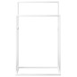 vidaXL Toallero de pie de hierro blanco 48x24x78,5 cm vidaXL Toallero de pie de hierro blanco 48x24x78,5 cm