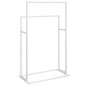 vidaXL Toallero de pie de hierro blanco 48x24x78,5 cm vidaXL Toallero de pie de hierro blanco 48x24x78,5 cm