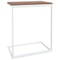 vidaXL Mesa auxiliar de madera contrachapada blanco 55x35x66 cm vidaXL Mesa auxiliar de madera contrachapada blanco 55x35x66 cm