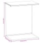 vidaXL Mesa auxiliar de madera contrachapada blanco 55x35x66 cm vidaXL Mesa auxiliar de madera contrachapada blanco 55x35x66 cm