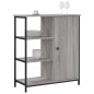 vidaXL Aparador de madera de ingeniería gris Sonoma 70x30x80 cm