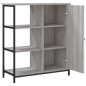 vidaXL Aparador de madera de ingeniería gris Sonoma 70x30x80 cm