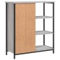 vidaXL Aparador de madera de ingeniería gris Sonoma 70x30x80 cm