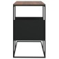 vidaXL Mesa auxiliar de madera contrachapada negro 55x36x59,5 cm