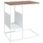vidaXL Mesa auxiliar de madera contrachapada blanca 55x36x59,5 cm vidaXL Mesa auxiliar de madera contrachapada blanca 55x36x59,5 cm