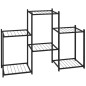 vidaXL Soporte para flores de hierro negro 83x25x60 cm vidaXL Soporte para flores de hierro negro 83x25x60 cm