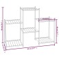 vidaXL Soporte para flores de hierro negro 83x25x60 cm vidaXL Soporte para flores de hierro negro 83x25x60 cm