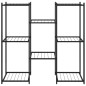 vidaXL Soporte para flores de hierro negro 83x25x80 cm vidaXL Soporte para flores de hierro negro 83x25x80 cm