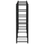 vidaXL Soporte para flores de hierro negro 83x25x80 cm vidaXL Soporte para flores de hierro negro 83x25x80 cm
