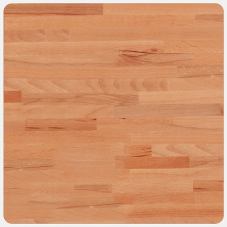 vidaXL Tablero de mesa cuadrado de madera maciza de haya 50x50x1,5 cm