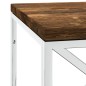 vidaXL Mesa de centro acero inoxidable y madera maciza reciclada vidaXL Mesa de centro acero inoxidable y madera maciza reciclada