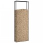 vidaXL Leñero de acero negro mate 110x28x312 cm vidaXL Leñero de acero negro mate 110x28x312 cm