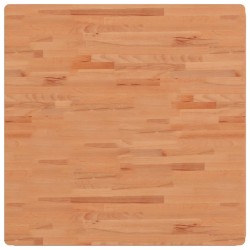vidaXL Tablero de mesa cuadrado de madera maciza de haya 90x90x1,5 cm