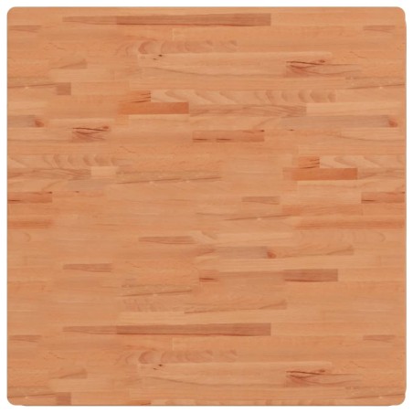 vidaXL Tablero de mesa cuadrado de madera maciza de haya 90x90x1,5 cm