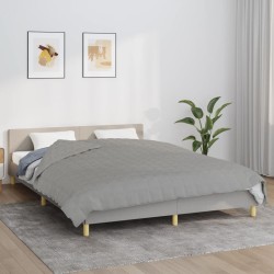 vidaXL Manta con peso tela gris 200x200 cm 13 kg