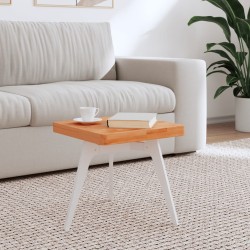 vidaXL Tablero de mesa cuadrado de madera maciza de haya 40x40x4 cm