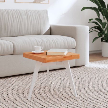 vidaXL Tablero de mesa cuadrado de madera maciza de haya 40x40x4 cm