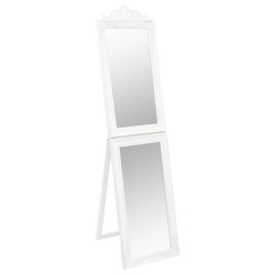 vidaXL Espejo de pie blanco 40x160 cm
