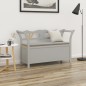 vidaXL Banco madera maciza de abeto gris 107x45x75,5 cm vidaXL Banco madera maciza de abeto gris 107x45x75,5 cm