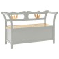vidaXL Banco madera maciza de abeto gris 107x45x75,5 cm vidaXL Banco madera maciza de abeto gris 107x45x75,5 cm