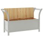 vidaXL Banco madera maciza de abeto gris 107x45x75,5 cm vidaXL Banco madera maciza de abeto gris 107x45x75,5 cm