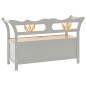 vidaXL Banco madera maciza de abeto gris 107x45x75,5 cm vidaXL Banco madera maciza de abeto gris 107x45x75,5 cm