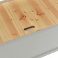 vidaXL Banco madera maciza de abeto gris 107x45x75,5 cm vidaXL Banco madera maciza de abeto gris 107x45x75,5 cm