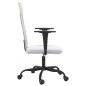 vidaXL Silla de oficina altura ajustable tela malla y cuero PE blanco vidaXL Silla de oficina altura ajustable tela malla y cuero PE blanco