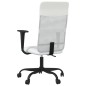 vidaXL Silla de oficina altura ajustable tela malla y cuero PE blanco vidaXL Silla de oficina altura ajustable tela malla y cuero PE blanco