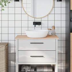 vidaXL Encimera de baño madera maciza de haya 80x40x1,5 cm