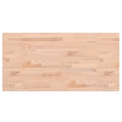 vidaXL Encimera de baño madera maciza de haya 80x40x1,5 cm