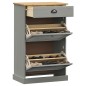 vidaXL Zapatero VIGO madera maciza de pino gris 60x35x96 cm vidaXL Zapatero VIGO madera maciza de pino gris 60x35x96 cm
