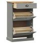 vidaXL Zapatero VIGO madera maciza de pino gris 60x35x96 cm vidaXL Zapatero VIGO madera maciza de pino gris 60x35x96 cm