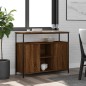 vidaXL Aparador de madera de ingeniería roble marrón 100x35x80 cm vidaXL Aparador de madera de ingeniería roble marrón 100x35x80 cm