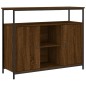 vidaXL Aparador de madera de ingeniería roble marrón 100x35x80 cm vidaXL Aparador de madera de ingeniería roble marrón 100x35x80 cm