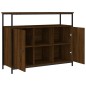 vidaXL Aparador de madera de ingeniería roble marrón 100x35x80 cm vidaXL Aparador de madera de ingeniería roble marrón 100x35x80 cm