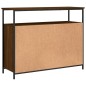 vidaXL Aparador de madera de ingeniería roble marrón 100x35x80 cm vidaXL Aparador de madera de ingeniería roble marrón 100x35x80 cm