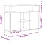 vidaXL Aparador de madera de ingeniería roble marrón 100x35x80 cm vidaXL Aparador de madera de ingeniería roble marrón 100x35x80 cm