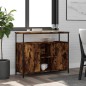 vidaXL Aparador de madera de ingeniería roble ahumado 100x35x80 cm vidaXL Aparador de madera de ingeniería roble ahumado 100x35x80 cm