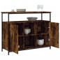 vidaXL Aparador de madera de ingeniería roble ahumado 100x35x80 cm vidaXL Aparador de madera de ingeniería roble ahumado 100x35x80 cm