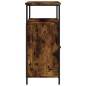 vidaXL Aparador de madera de ingeniería roble ahumado 100x35x80 cm vidaXL Aparador de madera de ingeniería roble ahumado 100x35x80 cm