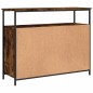 vidaXL Aparador de madera de ingeniería roble ahumado 100x35x80 cm vidaXL Aparador de madera de ingeniería roble ahumado 100x35x80 cm